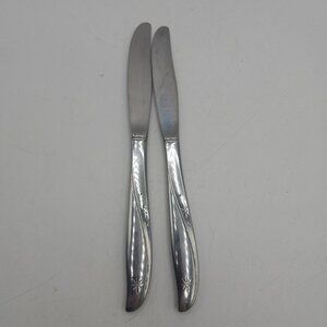 Set of 2 Onieda Community Knives Twin Star Stainless Steel